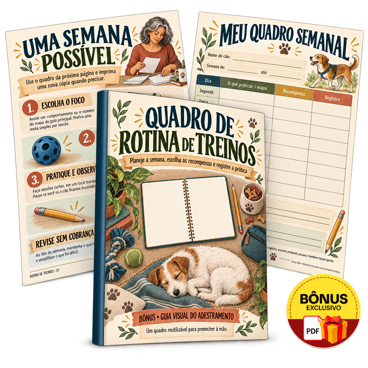 Quadro de Rotina de Treinos